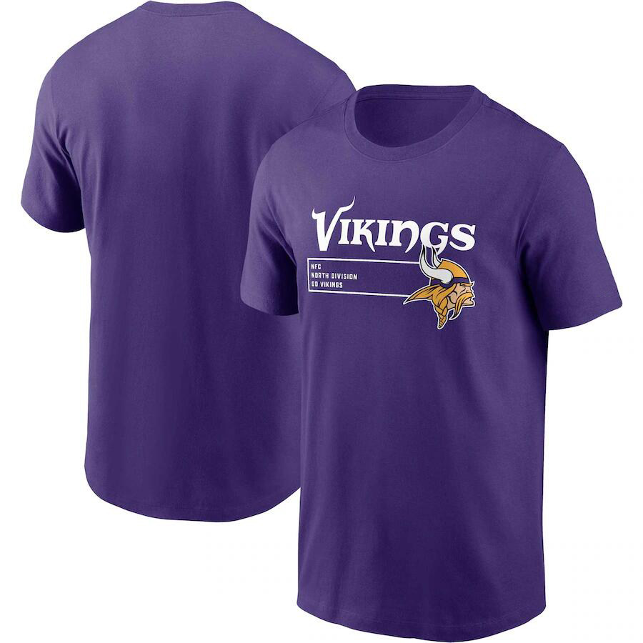 NFL球衣男夏季维京人MinnesotaVikings休闲运动长袖宽松男短袖T恤 - 实物图