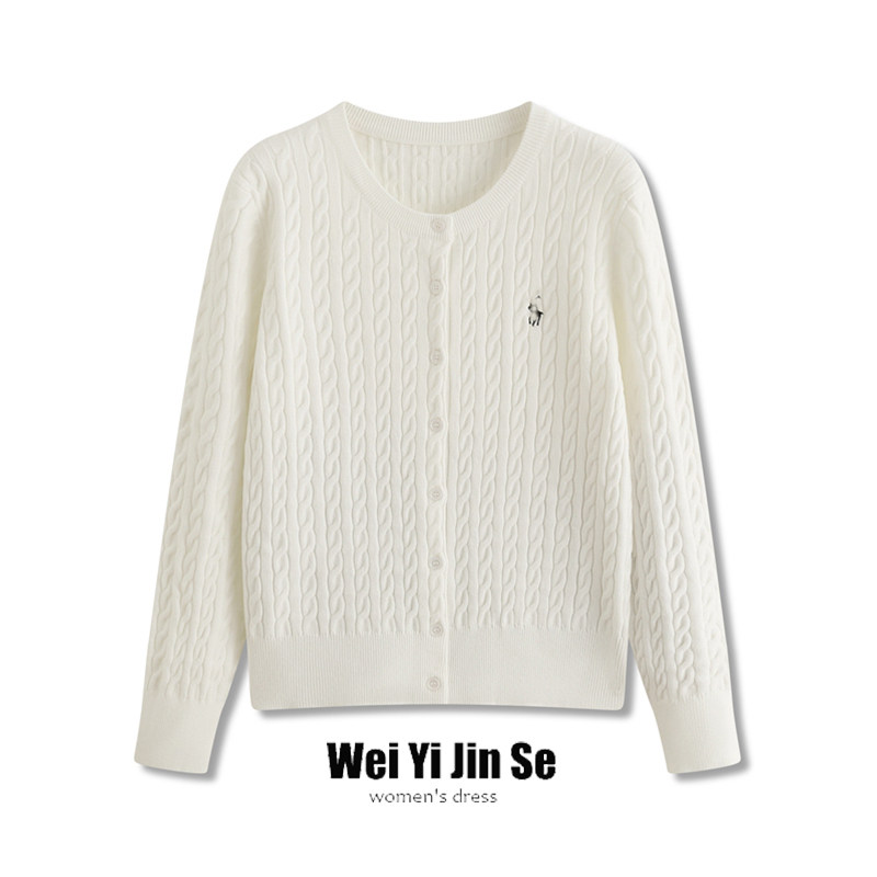 唯衣瑾色复古老钱风马儿修身麻花针织外套女秋冬新款毛衣开衫上衣,女装/女士精品,毛针织衫,淘宝优惠券,粉丝福利购,淘宝优惠卷