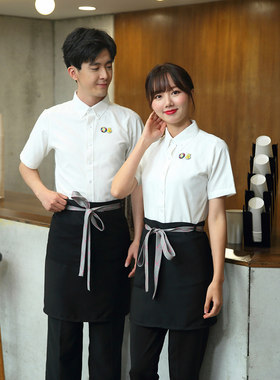 服务员工作服短袖夏季衬衫