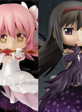 正版现货包邮GSC魔法少女小圆 晓美焰恶魔焰 鹿目圆香 圆神粘土人