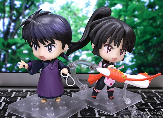 正版现货包邮 gsc 粘土人 犬夜叉 珊瑚 弥勒 q版动漫正品老王手办