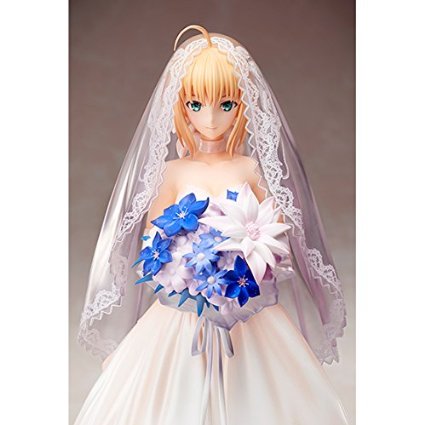 日版现货包邮 aniplex fate saber 婚纱礼服 十周年限定 老王手办