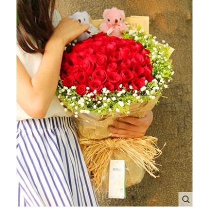 温州鹿城区五马街大南门江滨西路锦绣路鲜花店蛋糕店速递玫瑰花束