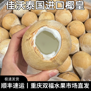 佳沃泰国进口椰皇5个10个装单果约7两新鲜椰子不是椰青双福顺丰1