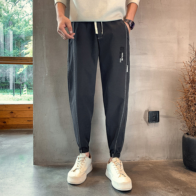 夏季新款男士牛仔裤宽松潮牌束脚裤子修身小脚裤712-1-AK139-P48，男装牛仔裤，星座712-1