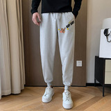 冬季加绒裤男士纯色运动裤潮流修身束脚裤A78-P45加绒P48，男装休闲裤，星座712-1