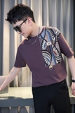 潮牌男士短袖T恤社会小伙网红衣服夏季短袖TX02-P58，男装T恤，星座712-1