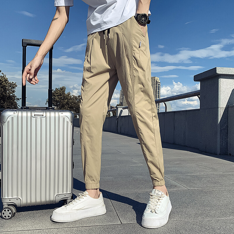 夏季速干裤社会小伙网红裤子男士束脚裤休闲裤A33-TP48控68，男装休闲裤，星座712-1