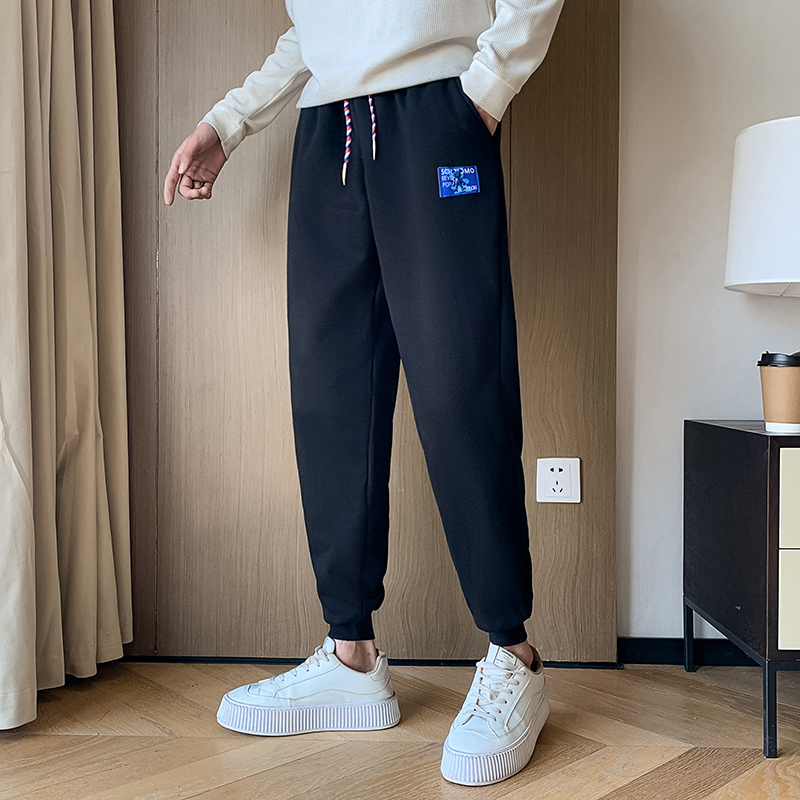 春夏装新款男士运动裤潮牌宽松卫裤束脚运动裤修身小脚裤A87-P48，男装休闲裤，星座712-1