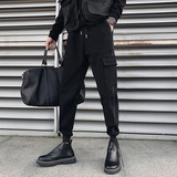 2024春夏新款男士休闲裤修身小脚裤百搭长裤712-1-AK54-P48，男装休闲裤，星座712-1
