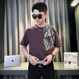 潮牌男士短袖T恤社会小伙网红衣服夏季短袖TX02-P58，男装T恤，星座712-1