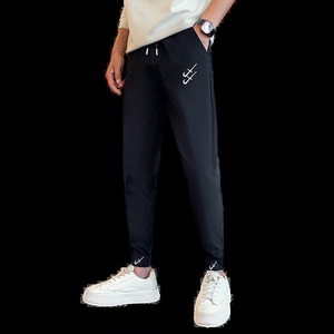 夏季新款男士休闲裤潮流百搭弹力紧身裤修身小脚裤712-1-AK125图片
