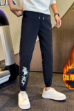 加绒裤冬季加绒裤男士休闲裤修身小脚裤潮牌束脚裤A170加绒裤，男装休闲裤，星座712-1