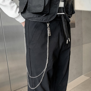 夏季长裤高级感纯色小西裤社会小伙网红裤子修身小脚裤 A49-P48图片