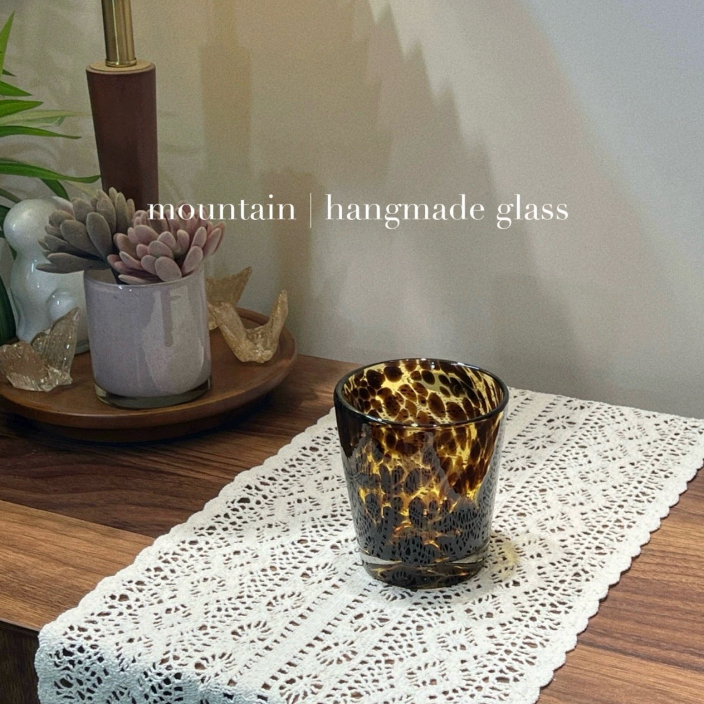 小山园杯子系列 | 玳瑁色琉璃冷水杯牙刷杯 酒杯手工水杯家居好物