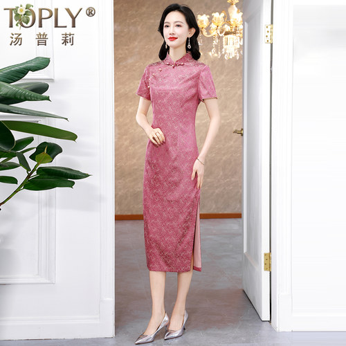 大牌礼服喜婆婆女新中式改良旗袍