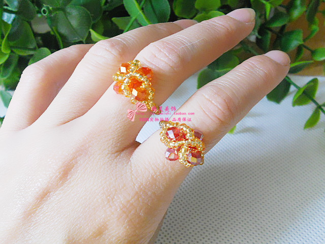 diy儿童戒指散珠满35包邮