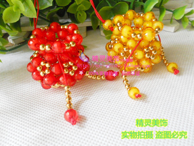 diy福袋材料包亚克力粉色散珠