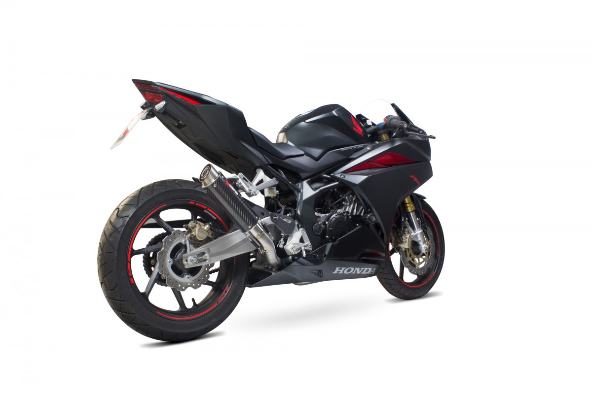 scorpion英蝎 排气 全段碳纤维钛合金排气 改装侧排 本田cbr250rr