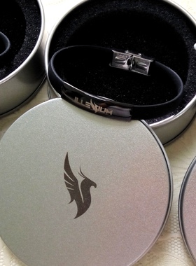 凤凰illenium百大DJ电音节周边硅胶手绳手环 可定制图案ILLENIUM