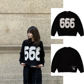 天花板Y 羊毛毛衣男女同款 山本 666毛衣 SWEATER 联名款