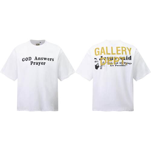 Gallery Dept Drive平替God Answers Prayer短袖纯棉T恤休闲Tee