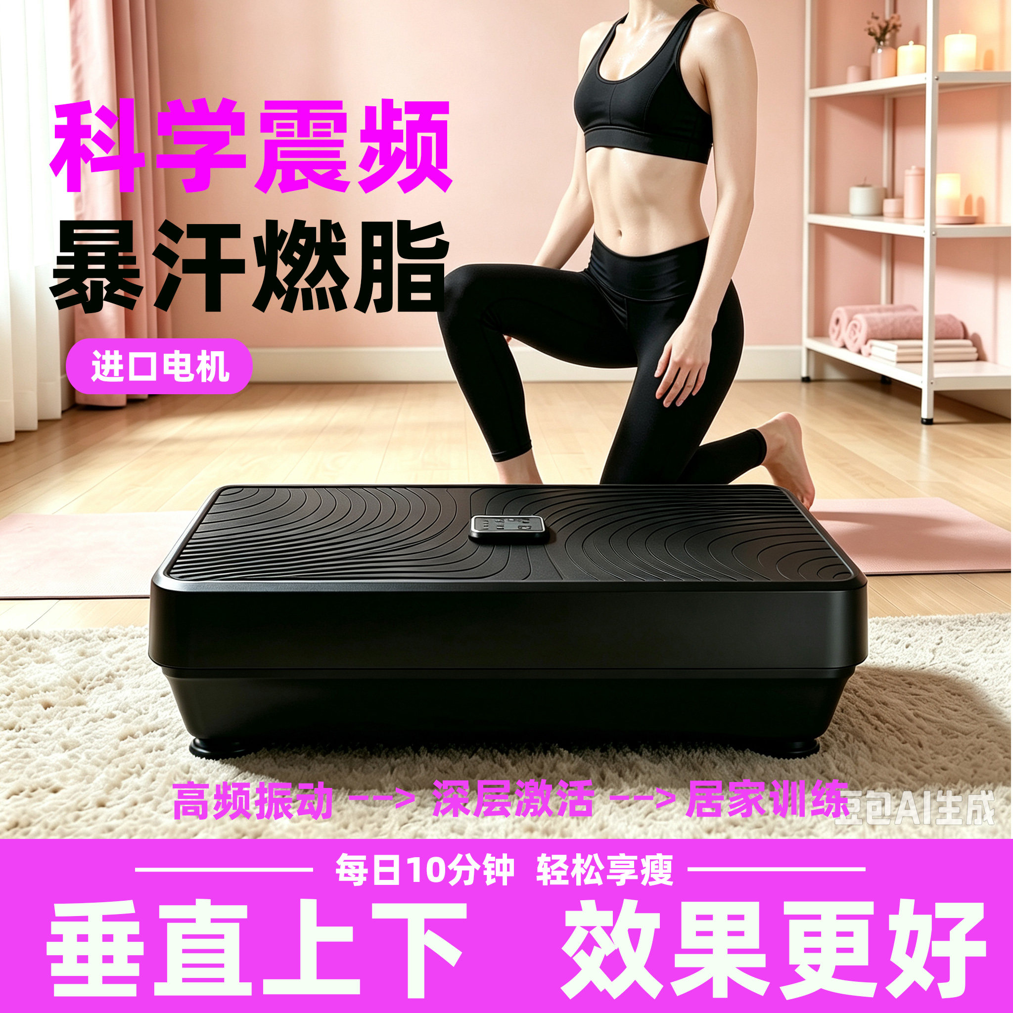 【德国工艺】2026新款律动机垂直上下高频瘦腰瘦腿燃脂减肥神器