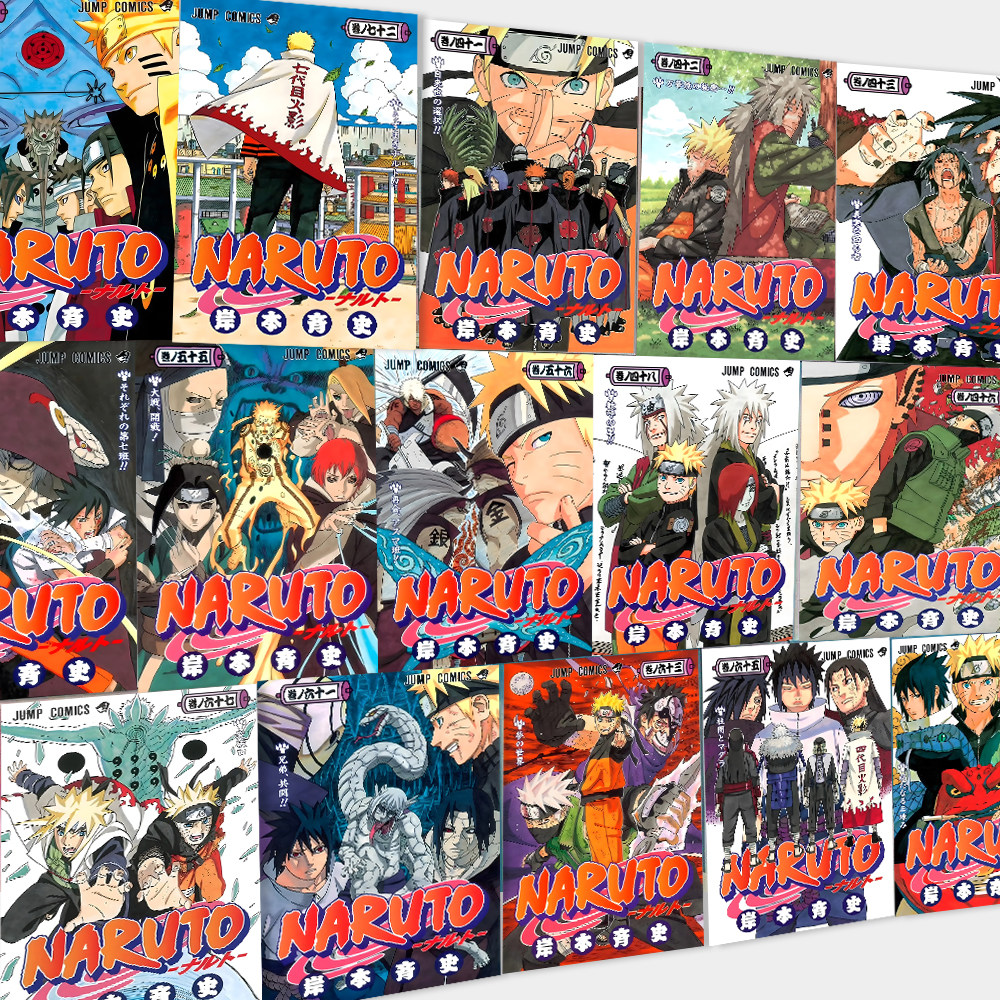 60张漫画封面火影忍者海报墙贴ins可爱高颜值二次元动漫同款壁纸