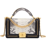 Небольшая сумка, цепь, барсетка, сумка на одно плечо, Гонконг, изысканный стиль, из натуральной кожи, в стиле Шанель