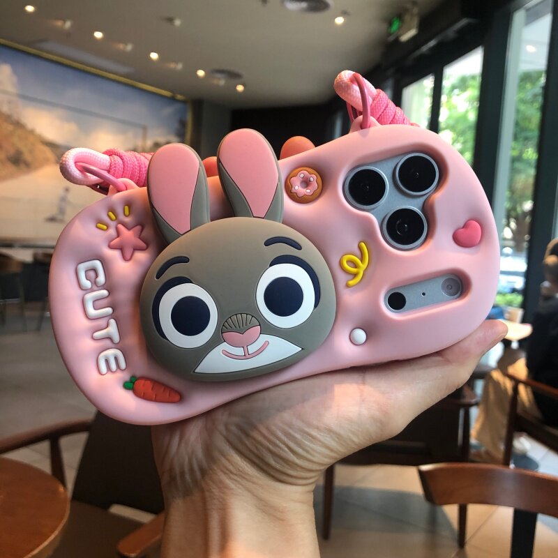 爱潮壳兔子硅胶全包防摔手机壳