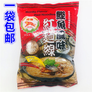 台湾进口虎牌鲣鱼风味蚵仔面线210g福建闽南纯手工线阿宗红面线