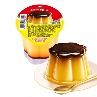 统一布丁鸡蛋焦糖布丁三连装*4组共12杯鲜食小甜品下午茶奶茶伴侣