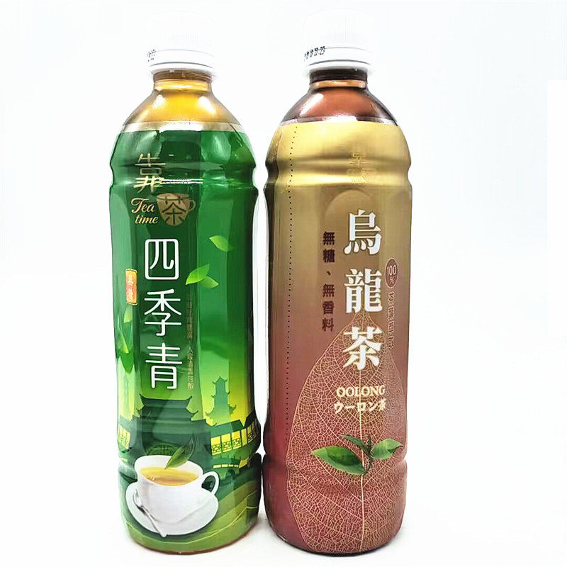 满68元包邮台湾饮料波蜜靠茶四季青绿茶乌龙茶健康0糖0脂肪580ml