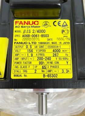 A06B-0061-B503 发那科伺服马达 全新拆机测试完好现货特价清仓
