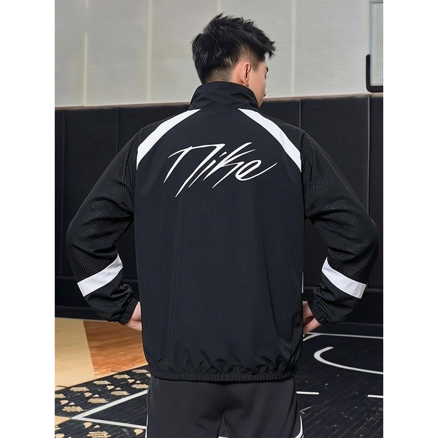Nike耐克春季正品外套美式篮球夹克速干薄款运动服男士上衣休闲装