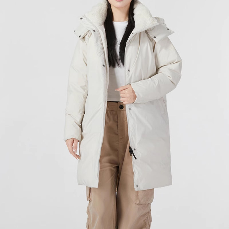Adidas阿迪达斯女外套正品冬季正品户外运动中长款羽绒服 HN2114