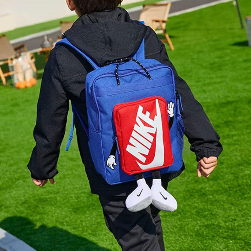 耐克NIKE儿童双肩包男女童收纳拉链口袋网眼书包时尚背包HM9973