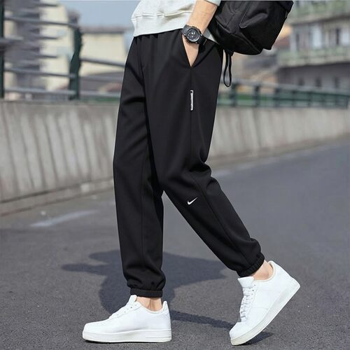 Nike耐克2026年新款黑色长裤速干跑步运动裤针织束脚男裤潮流卫裤