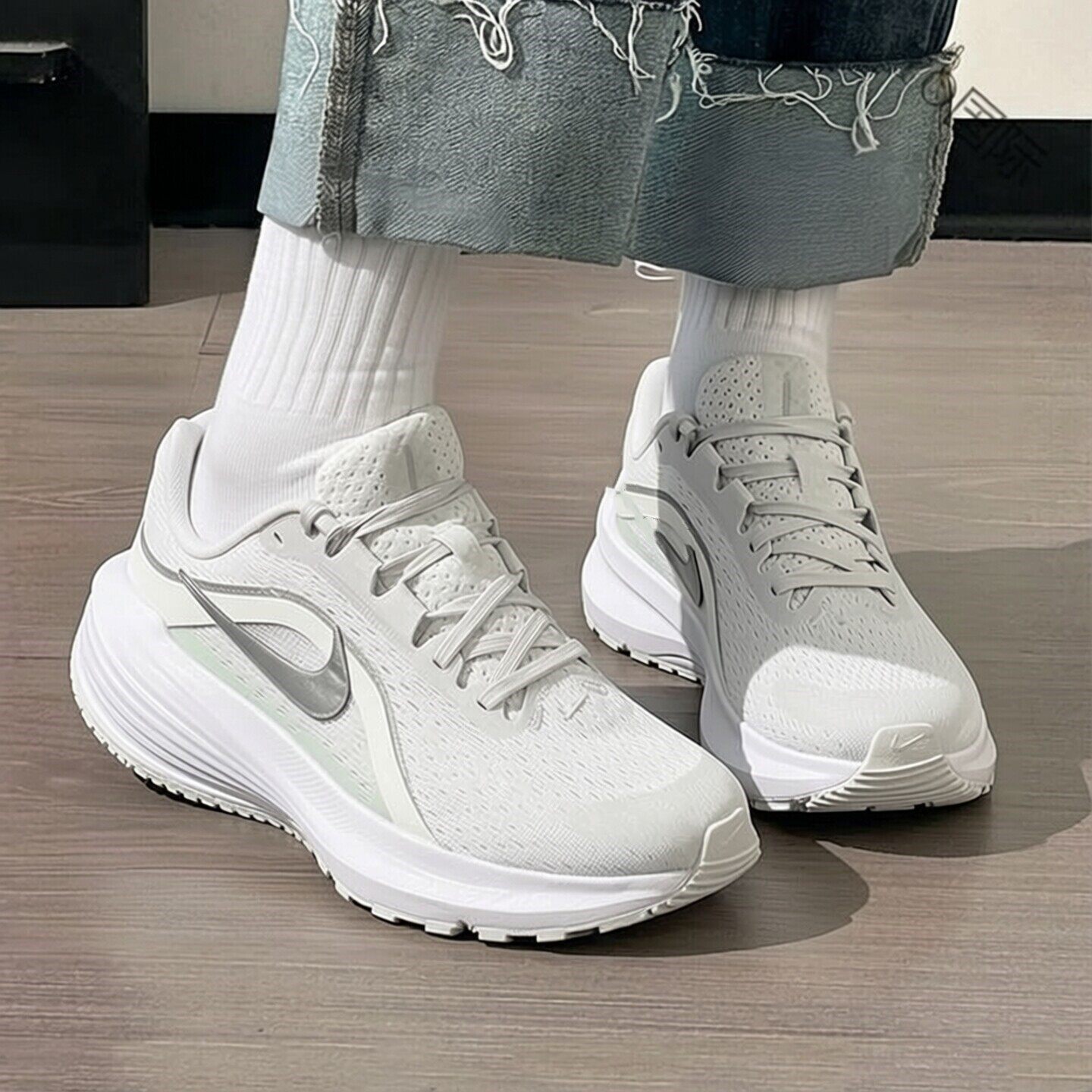 Nike耐克鞋子DOWNSHIFTER 14跑步鞋新款运动鞋厚底女鞋健身网面鞋