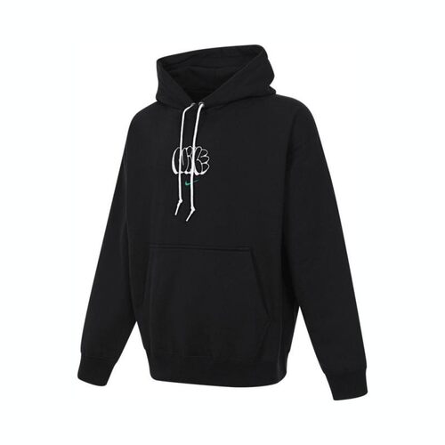 Nike耐克男装 简约印花保暖运动休闲连帽套头休闲上衣HQ4181-010