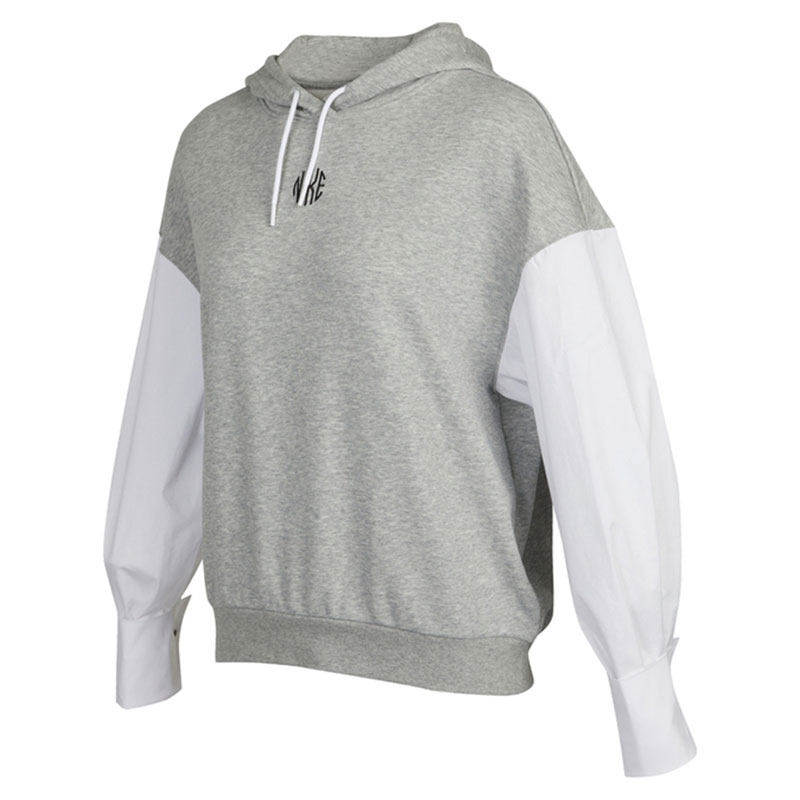 Nike/耐克女子 拼接春季运动休闲针织连帽卫衣套头衫 DD5053-063