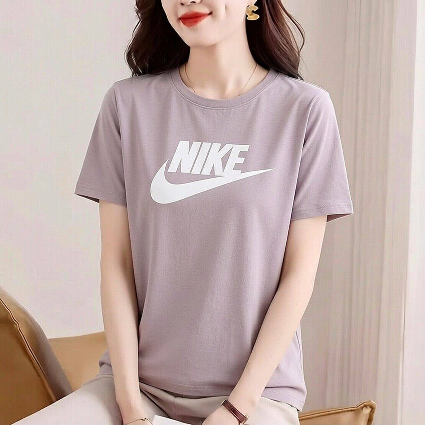 NIKE耐克紫色短袖女2026