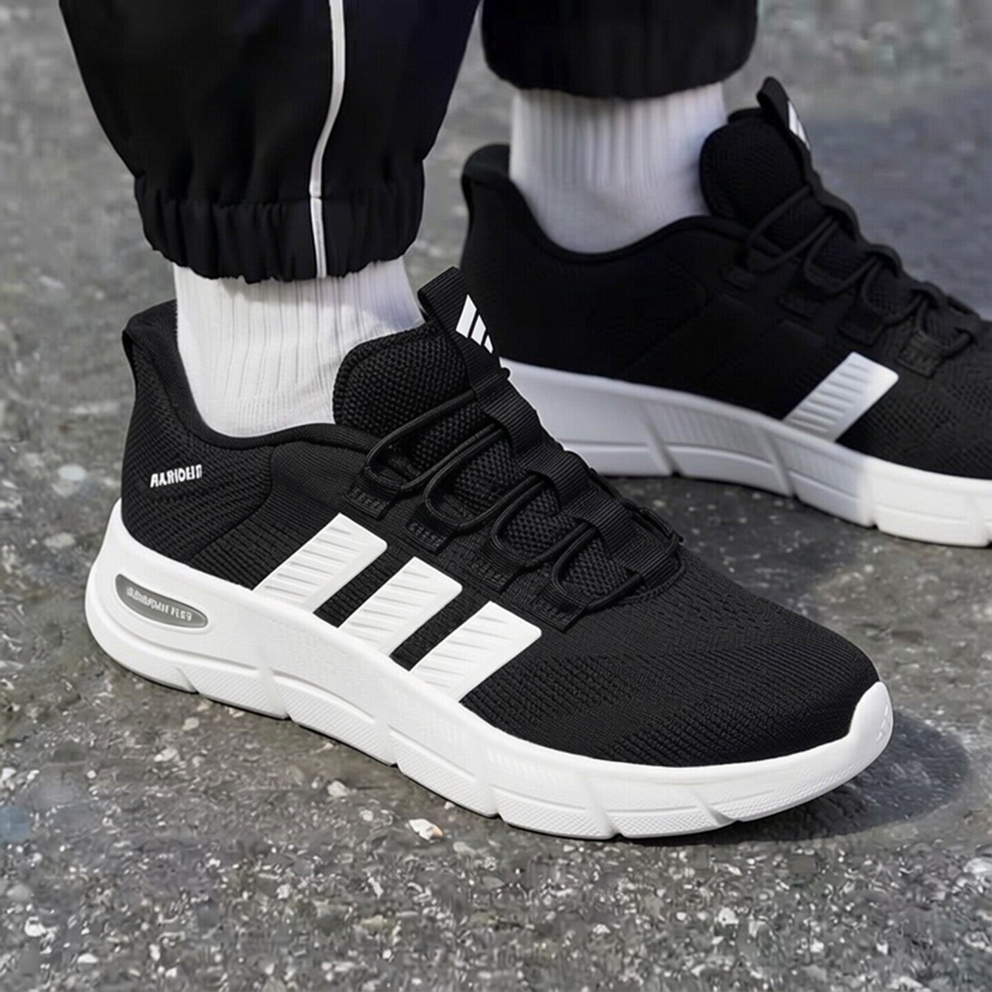 Adidas懒人一脚蹬男鞋春