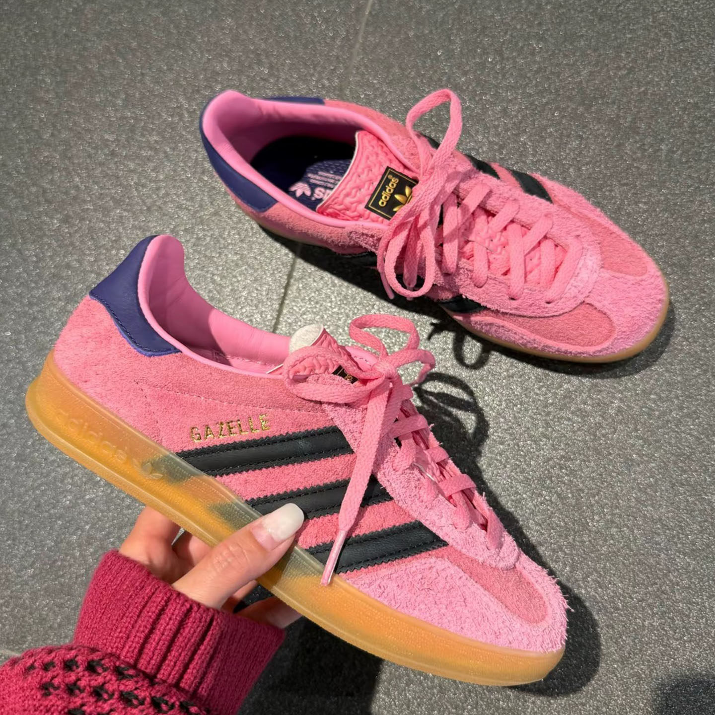 adidas三叶草板鞋女鞋秋季新款复古低帮美式GAZELLE休闲T头德训鞋