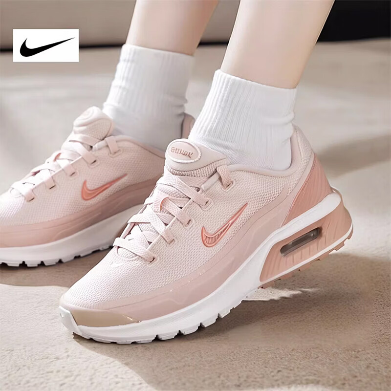 Nike耐克2026年新款女跑步鞋粉色气垫减震舒适运动休闲鞋潮流时尚
