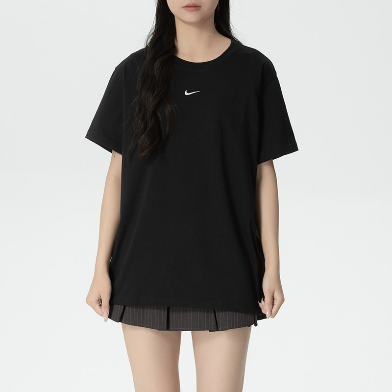 Nike耐克2026年正品女装圆领短袖T恤宽松运动休闲潮流风简约体恤