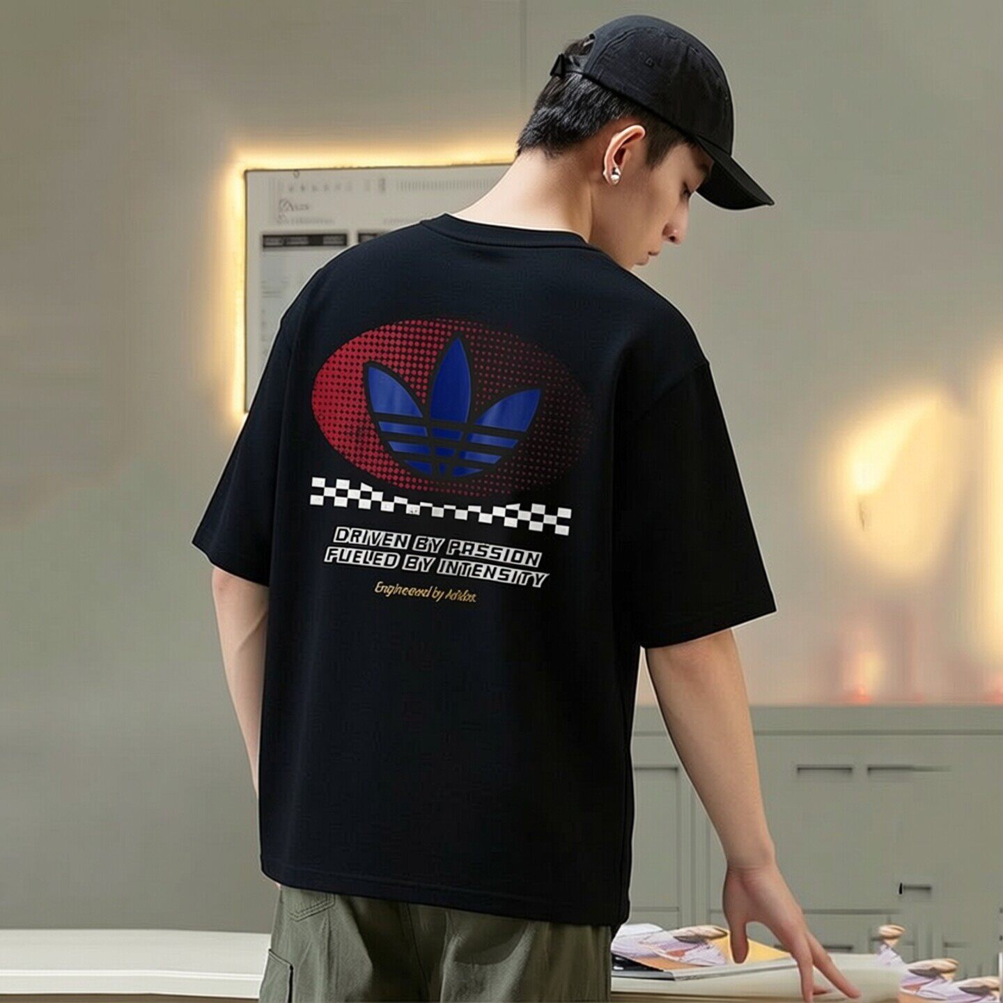 阿迪达斯三叶草短袖男夏