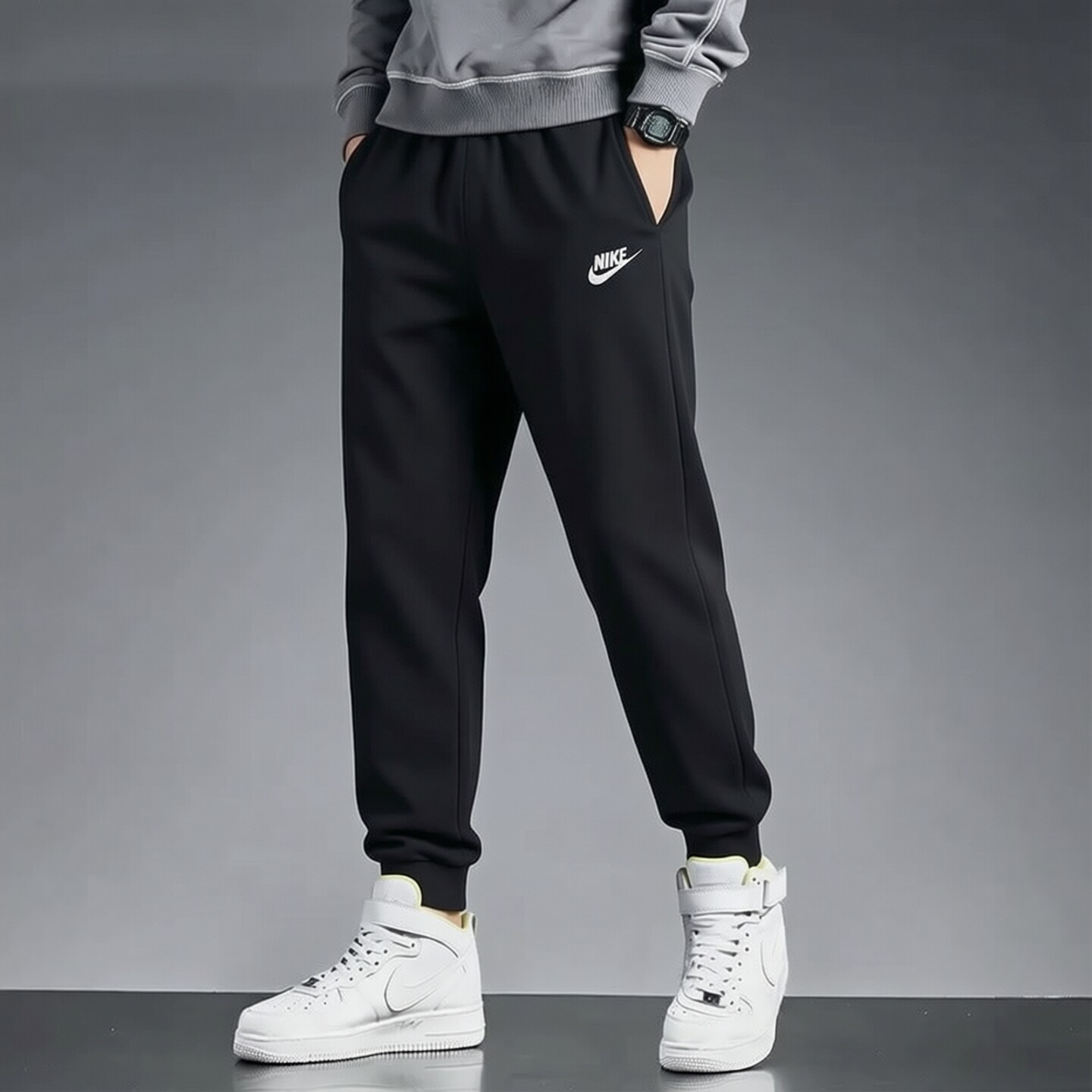 Nike耐克裤子2026年新款束脚长裤针织棉质男裤防风保暖休闲运动裤