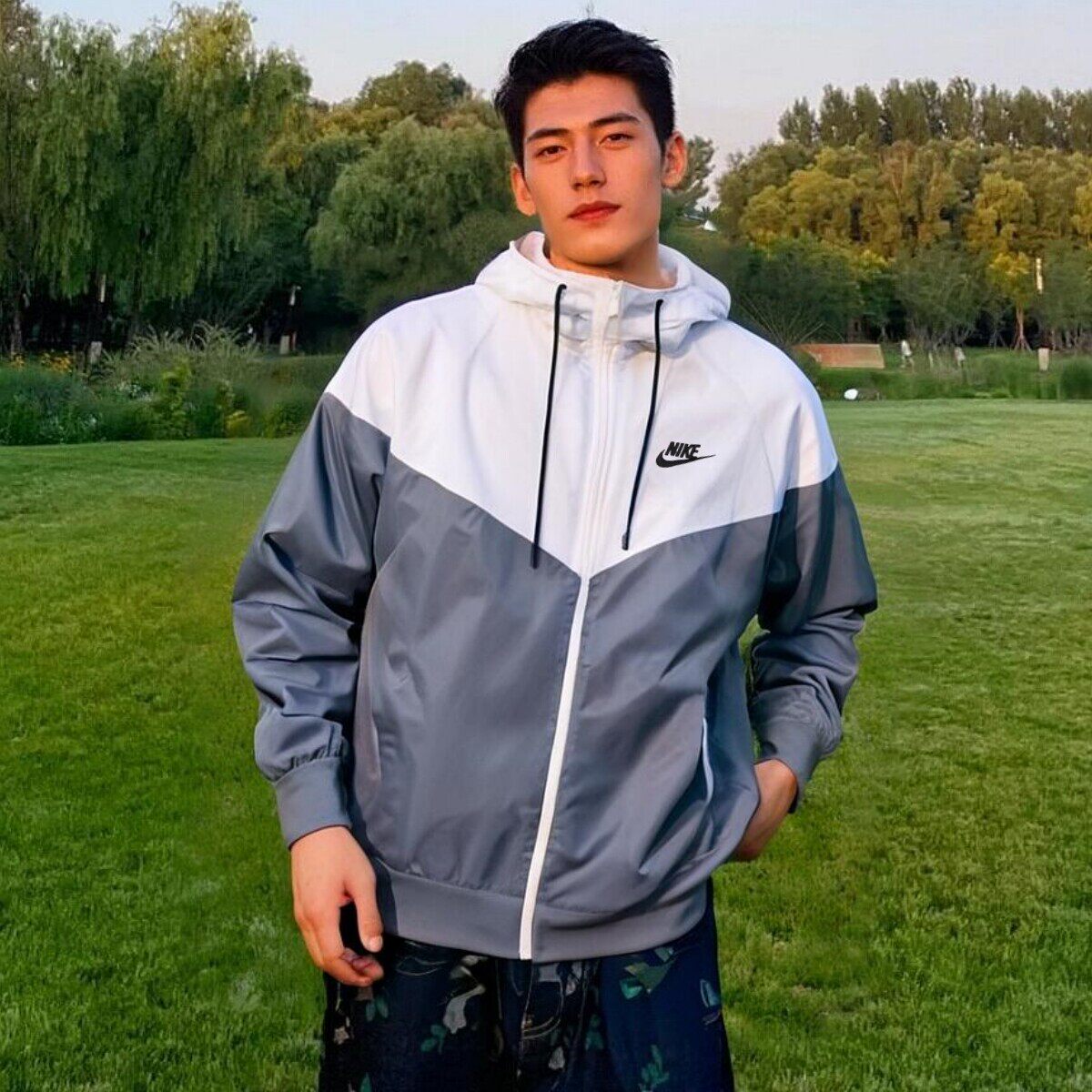 Nike耐克外套正品运动服梭织防风上衣男连帽夹克夏季正品跑步衣服