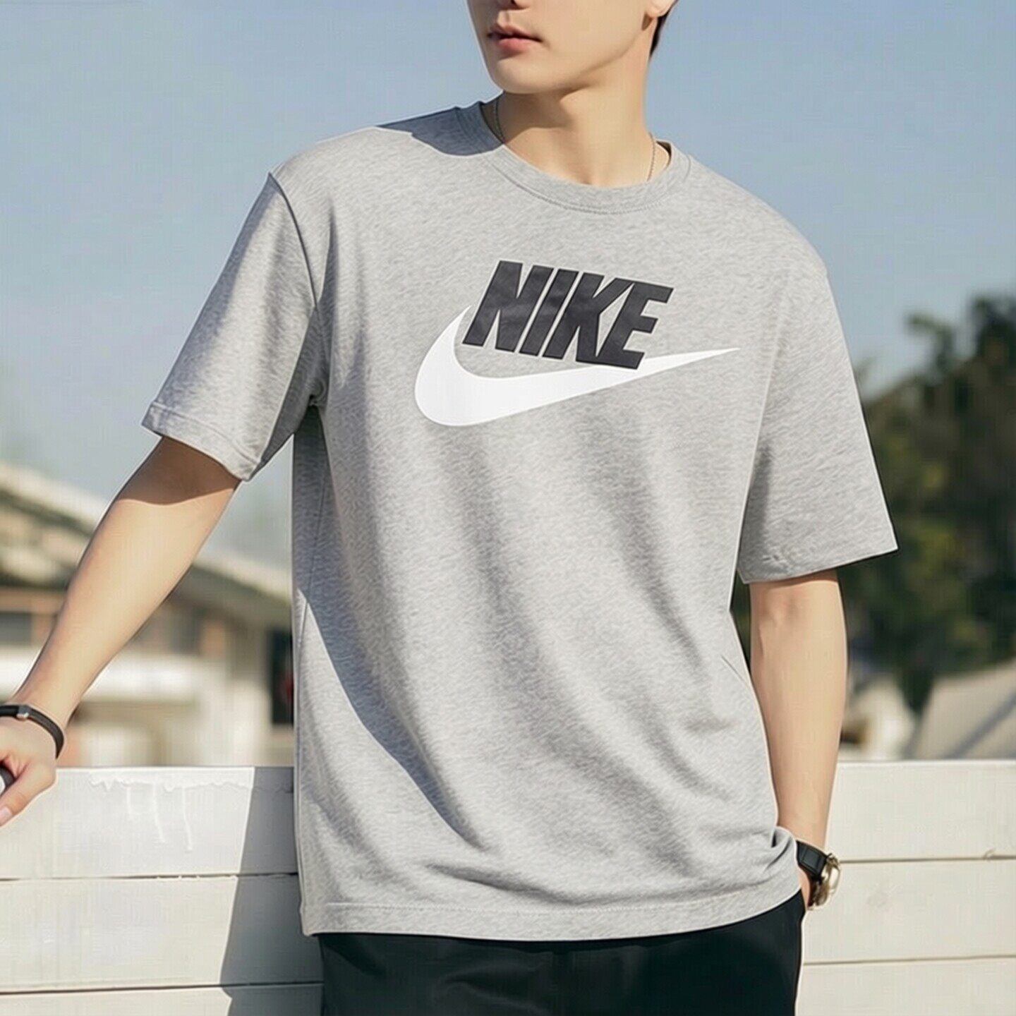 Nike耐克大标logo短袖男